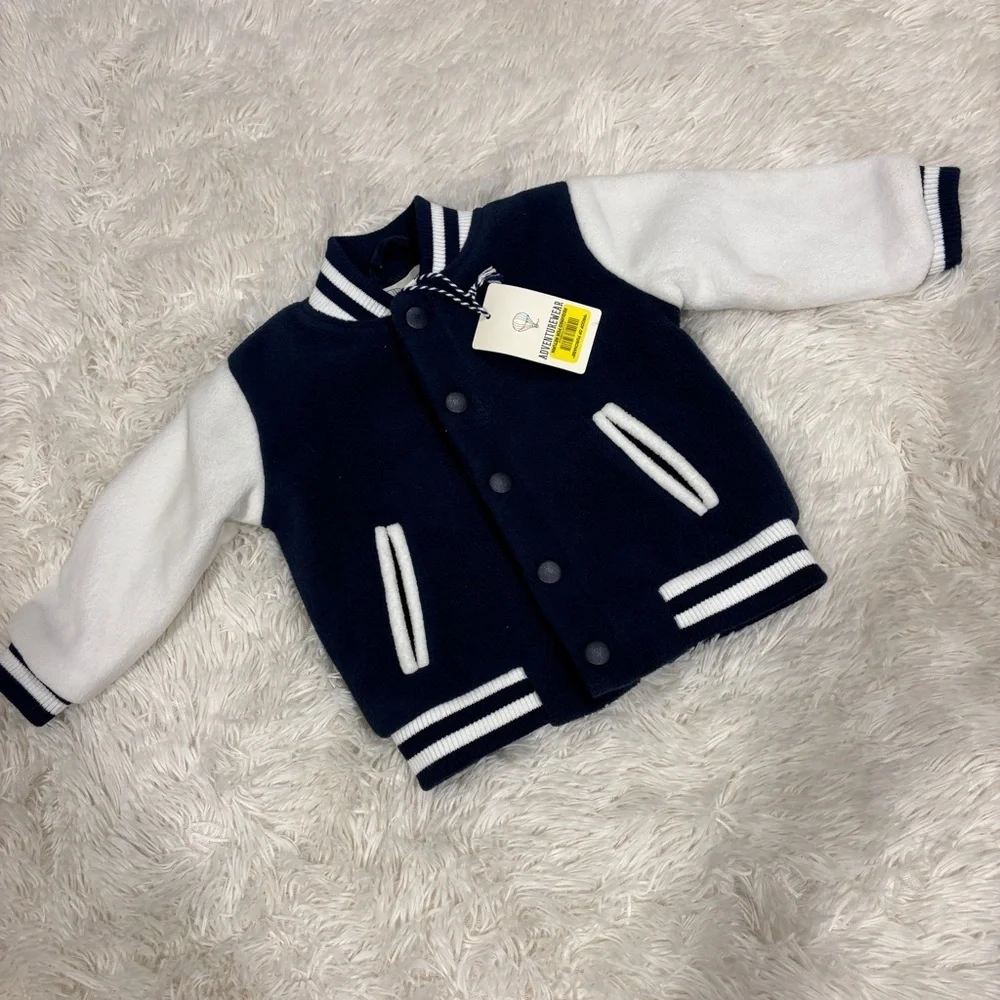 Adventurewear 360 Baby Boys 12Months Long Sleeve Varsity Fleece Jacket NWT